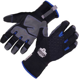 Ergodyne 17376 Ergodyne® ProFlex 817WP Thermal Waterproof Winter Work Gloves w/ Reinforced Palms, 2XL, Black image.