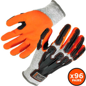 Ergodyne 17582 Ergodyne® Proflex 922CR Cut Resistant Gloves, Nitrile Coated, ANSI A3, S, Gray, 96 Pairs image.
