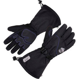 Ergodyne 17602 Ergodyne® ProFlex® 825WP Thermal Waterproof Winter Work Gloves, Small, Black image.