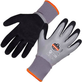 Ergodyne 17632 Ergodyne® ProFlex® 7501 Coated Waterproof Winter Work Gloves, Small, Gray image.