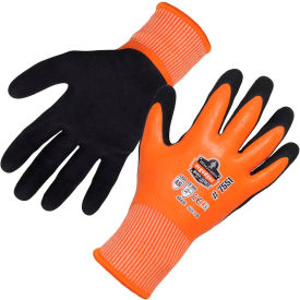 Ergodyne 17672 Ergodyne® ProFlex® 7551 Coated Waterproof Winter Work Gloves, Small, Orange, A5 image.