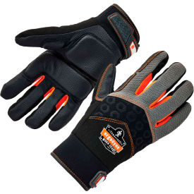 Ergodyne 17773 Ergodyne® ProFlex® 9001 Full-Finger Impact Gloves, Medium, Black image.