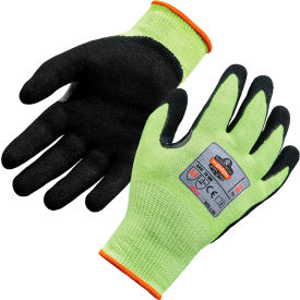 Ergodyne 17812 Ergodyne® Proflex 7041 Cut Resistant Gloves, Nitrile Coated, ANSI A4, S, Lime, 1 Pair image.