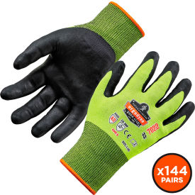 Ergodyne 17872 Ergodyne® Proflex 7022 Cut Resistant Gloves, DSX Coated, ANSI A2, S, Lime, 144 Pairs image.