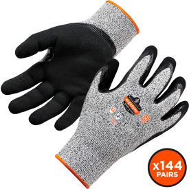 Ergodyne 17882 Ergodyne® Proflex 7031 Cut Resistant Gloves, Nitrile Coated, ANSI A3, S, Gray, 144 Pairs image.