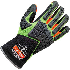 Ergodyne 17902 Ergodyne® Proflex 925F(x) Standard Dorsal Impact-Reducing Gloves, S, Lime, 1 Pair image.