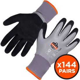Ergodyne 17932****** Ergodyne® ProFlex® 7501 Coated Waterproof Winter Work Gloves, Small, Gray, Case image.