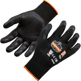 Ergodyne 17951 Ergodyne® Proflex 7001 Abrasion Resistant Gloves, Nitrile Coated, XS, Black, 1 Pair image.