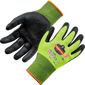 Ergodyne 17972 Ergodyne® Proflex 7022 Cut Resistant Gloves, DSX Coated, ANSI A2, S, Lime, 1 Pair image.