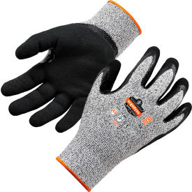 Ergodyne 17982 Ergodyne® Proflex 7031 Cut Resistant Gloves, Nitrile Coated, ANSI A3, S, Gray, 1 Pair image.