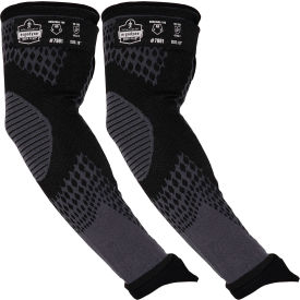 Cut-Resistant Protective Arm Sleeves, ANSI A9, 18"L, Black view 2