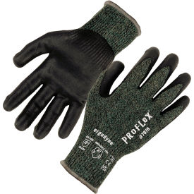 Ergodyne 18042 Ergodyne® Proflex 7070 Cut Resistant Gloves, Nitrile Coated, ANSI A7, S, Green, 1 Pair image.