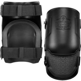 Ergodyne 18360 Ergodyne® Proflex® 360 Hard Shell Hinged Knee Pads, Non-Marring Rubber Cap, Black, 1 Pair image.