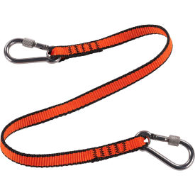 3154 Web Lanyard with Dual Screw Gate Carabiners, M, Orange, Pack of 3 view 2