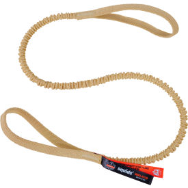 Ergodyne 19720 Ergodyne Squids 3120 Cut-Resistant Aramid Tool Lanyard, Dual Loop Ends, 10lbs, Standard, Yellow image.