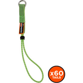 Ergodyne Squids® 3703-BULK Elastic Loop Tool Tails Ext Standard Lime 15lbs 60 Pack
