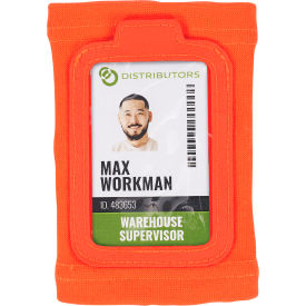 Ergodyne® Squids® 3388 Wrist ID/Badge Holder One Size Orange