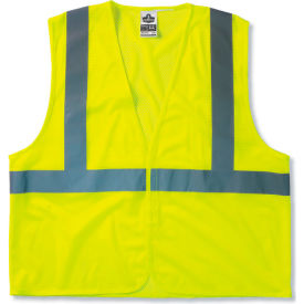Ergodyne 21027 Ergodyne® GloWear® 8210HL Class 2 Economy Vest, Lime, 2XL/3XL image.