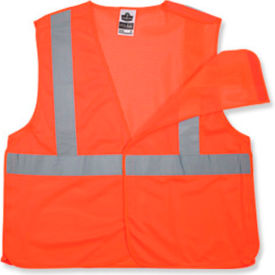Ergodyne 21065 Ergodyne® GloWear® 8215BA Class 2 Econo Breakaway Vest, Orange, L/XL image.