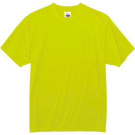 Ergodyne 21552 Ergodyne® GloWear® 8089 Non-Certified T-Shirt, Lime, S image.