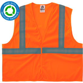 Ergodyne® GloWear® 8205HL-ECO Recycled Hi-Vis Safety Vest XS Orange