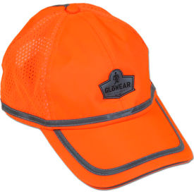 Ergodyne 23238 Ergodyne® GloWear® 8930 Class HW Hi-Vis Baseball Cap, Orange, One Size image.