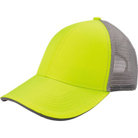 Ergodyne 23245 Ergodyne® GloWear® 8933 Hi-Vis Reflective Snapback Hat, Lime image.