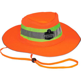 Ergodyne 23257 Ergodyne® GloWear® 8935 Class HW Hi-Vis Ranger Hat, Orange, S/M image.