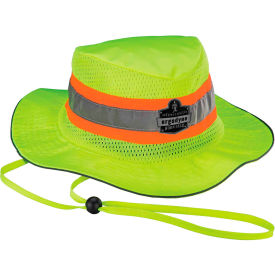 Ergodyne 23261 Ergodyne® GloWear® 8935 Hi-Vis Ranger Sun Hat, 2XL/3XL, Lime image.