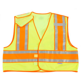 Ergodyne 23393 Ergodyne® GloWear® 8245PSV Public Safety Vest, Lime, S/M image.