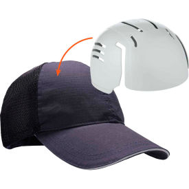 Ergodyne 23403 Ergodyne® Skullerz® 8946 Standard Baseball Cap with Universal Bump Cap Insert, Navy image.