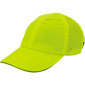 Ergodyne 23456 Ergodyne® Skullerz® 8947 Lightweight Baseball Hat Bump Cap Insert, XS/S, Lime image.