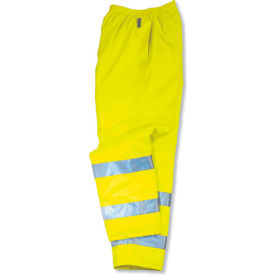 Ergodyne 24425 Ergodyne® GloWear® 8915 Class E Rain Pants, Lime, XL image.