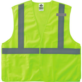 Ergodyne GloWear 8215BA-S Breakaway Mesh Hi-Vis Safety Vest Class 2 Economy XS Lime