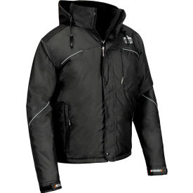 Ergodyne 41122 Ergodyne® N-Ferno® 6467 Winter Work Jacket, 300D Polyester Shell, Small, Black image.