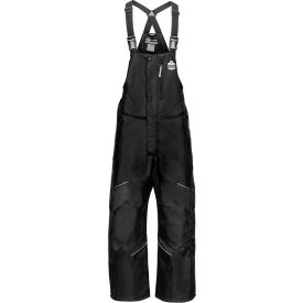 Ergodyne 41222 Ergodyne GloWear 6472 Insulated Bib Overalls, 300D Oxford Shell, Polyester, S, Black image.