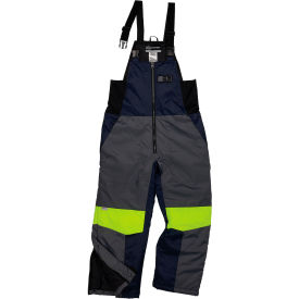 Ergodyne® N-Ferno® 6477 Cold Storage Thermal Insulated Bib Overalls S Navy