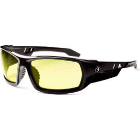 Ergodyne 50050 Ergodyne® Skullerz® Odin Safety Glasses, Yellow Lens, Black Frame image.