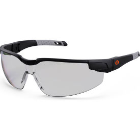 Ergodyne 50064 Ergodyne® Dellenger Safety Glasses w/ Adjustable Temples, In/Outdoor Lens, Matte Black Frame image.