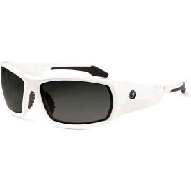 Ergodyne 50230 Ergodyne® Skullerz® Odin Safety Glasses, Smoke Lens, White Frame image.