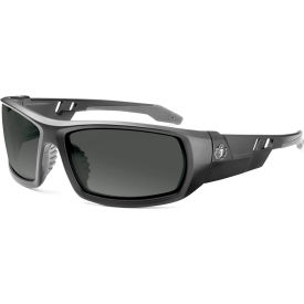 Ergodyne 50431 Ergodyne® Skullerz#174; ODIN Polarized Safety Glasses, Smoke Lens, Matte Black Frame image.
