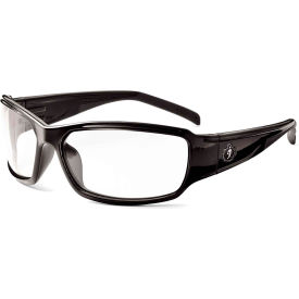 Ergodyne 51003 Ergodyne® Skullerz® Thor Safety Glasses W/Fog-Off, Clear AF Lens, Black Frame image.