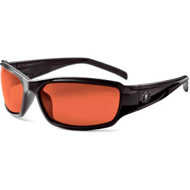 Ergodyne 51021 Ergodyne® Skullerz® Thor PZ Safety Glasses, Polarized Copper Lens, Black Frame image.