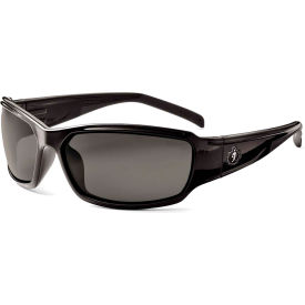 Ergodyne® Skullerz® Thor Safety Glasses Smoke Lens Black Frame