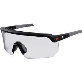 Ergodyne 55001 Ergodyne® Skullerz® AEGIR Half Frame Safety Glasses, Clear Lens, Matte Black Frame image.