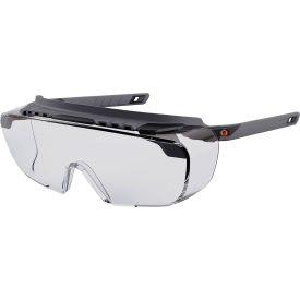 Ergodyne 55102 Ergodyne® Skullerz® OSMIN-AFAS Half Frame Safety Glasses, Clear Lens, Matte Black Frame image.