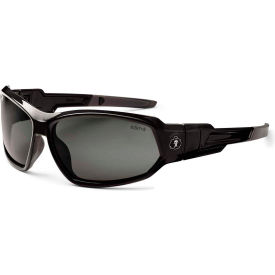 Ergodyne 56030 Ergodyne® Skullerz® Loki Safety Glasses/Goggles, Smoke Lens, Black Frame image.