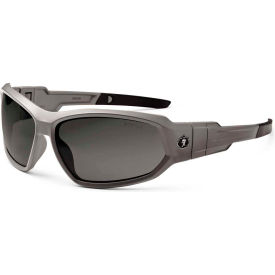 Ergodyne 56131*****##* Ergodyne® Skullerz® Loki PZ Safety Glasses/Goggles, Polarized Smoke Lens, Matte Gray Frame image.
