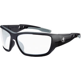 Ergodyne 57005 Ergodyne® Skullerz® BALDR-AFAS Safety Glasses, Clear Lens, Matte Black Frame image.
