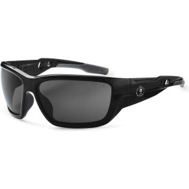 Ergodyne 57033 Ergodyne® BALDR#174; Anti-Fog Safety Glasses, Smoke Lens, Black Frame image.